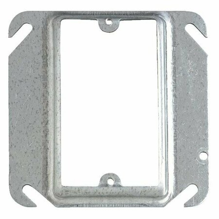 ABB Electrical Box Cover, 1 Gang, Square, Steel, Raised 3574A
